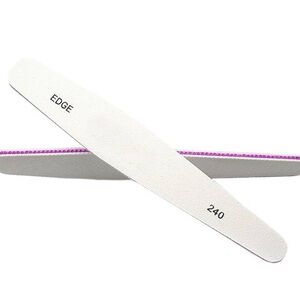 💞 New Professional 240 Grit White Nail File with Purple Edge